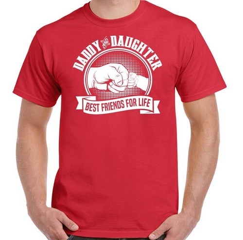 Daddy and Daughter Best Friends For Life Mens Funny Fathers Day T-Shirt Gift Top - Picture 13 of 20