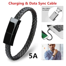 2022 Bracelet USB Charging Cable Data Charging Cord for Iphone XR 13 12 11 Max U