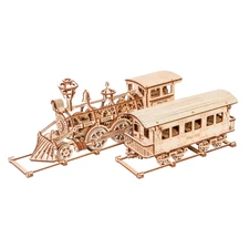 Wood Trick Locomotive R17 Train Wooden 3d Mechanical Model Kit Puzzle DIY Gift