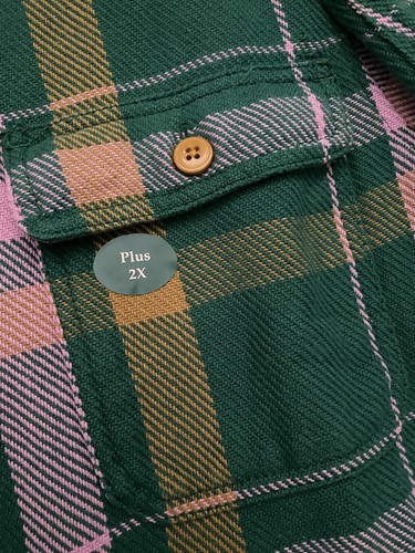 New LL Bean 1912 OverShirt L/S Shirt Jacket Heavy Cotton Women’s Plus 2X NWT - Picture 9 of 10