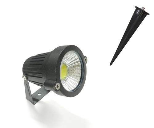 Faretto Da Giardino LED 5W Con Picchetto - IP65, Orientabile, 3000K/4000K/6500K, Per Esterno