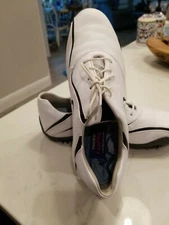 Golf Shoes Womens Footjoy Lopro  White/Black Size 8M Style 97094 Soft Spike