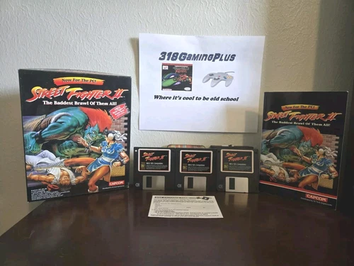 Street Fighter II 2: The World Warrior (PC/IBM 3.5 1993) CIB FLOPPY DISK BIG BOX