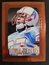 1997 Donruss Preferred Eddie George National Treasures Card #125 Oilers