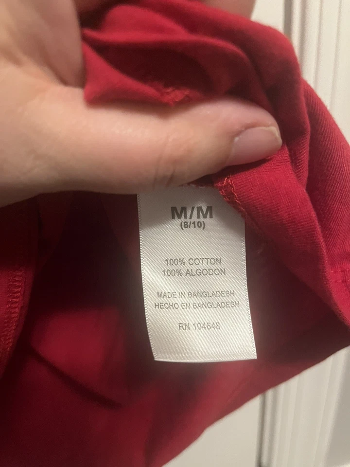 Women’s Med Red V Neck Oklahoma Sooners T shirt. NCAA American College  - Image 3 of 4