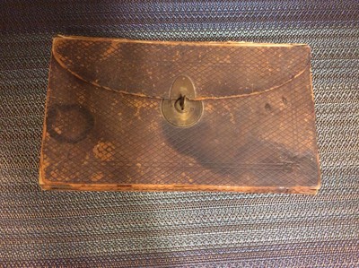 Antique Leather Dispatch Lap Desk Civil War Mechanical Pencil