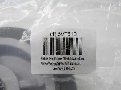 Caster Wheel 6 in Dia., 2 in Wheel Wd, Rubber, 600 lb Load 5VT81, XS0620112 NEW - Picture 4 of 4