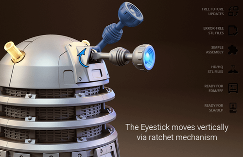Dalek Dr Who 1:6 Scale Resin 3d printed DIY model kit - Picture 5 of 10