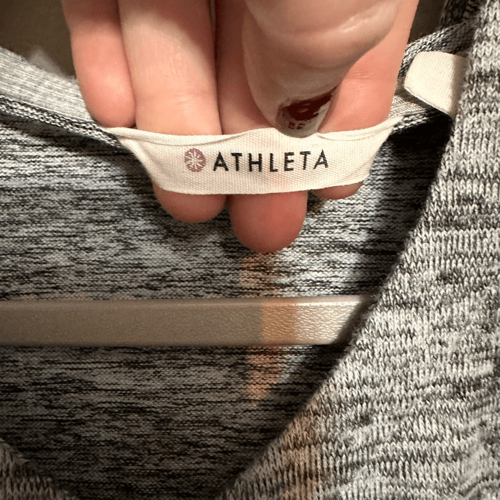 Athleta oversized gray pullover batwing hoodie si… - image 4
