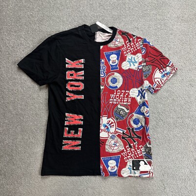 MLB NY YANKEES Fan T-Shirt Gr. XS USA New York Logo Retro Baseball 19220 Schwarz