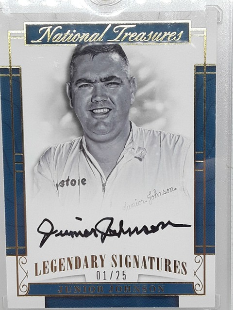 Junior Johnson 2017 National Treasures - NASCAR Racing - ON CARD AUTO (01/25)