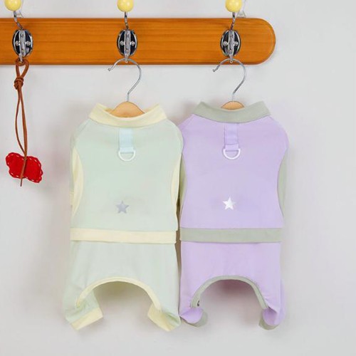 Dog Jumpsuit 4-legged Sleepwear Homewear Pajamas Recovery Suit Clothes Soft - Picture 8 of 12