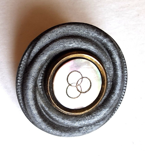 BOUTONS DE COLLECTION ANCIENS HAUTE COUTURE MÉTAL DORÉ 5x36mm