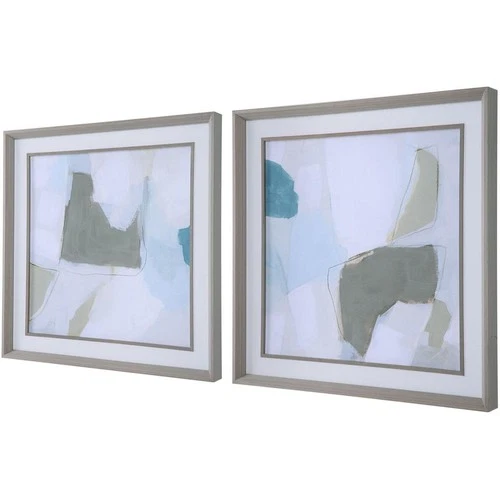 Uttermost 32268 Mist Shapes 25.38 X 25.38 inch Framed Prints - Picture 3 of 7