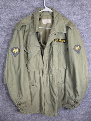 Vintage US Army Jacket Mens Medium Field Military M65 Stains