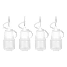 10Pcs 3ml Needle Tip Bottle Plastic Dropper Bottles White Cap