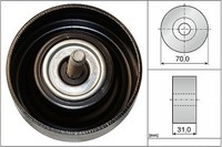 INA Umlenk-/FüHrungsrolle, Keilrippenriemen U.A. FüR Chevrolet, Opel, Saab