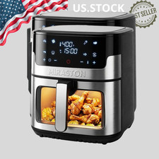 NEW 8.5QT Digital Air Fryer BPA Free Touchscreen 8 Preset Stainless Steel