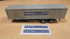 Aufkleber für Wiking und andere  Container Containersattelzug Hapag  Lloyd