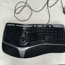 Microsoft Natural Ergonomic Keyboard 4000 V1.0 KU-0462 Black Wired USB