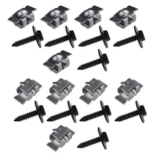 10Set Fender Wheel Well Liner Splash Shield Screws&Nuts For Buick,Chevrolet,GMC