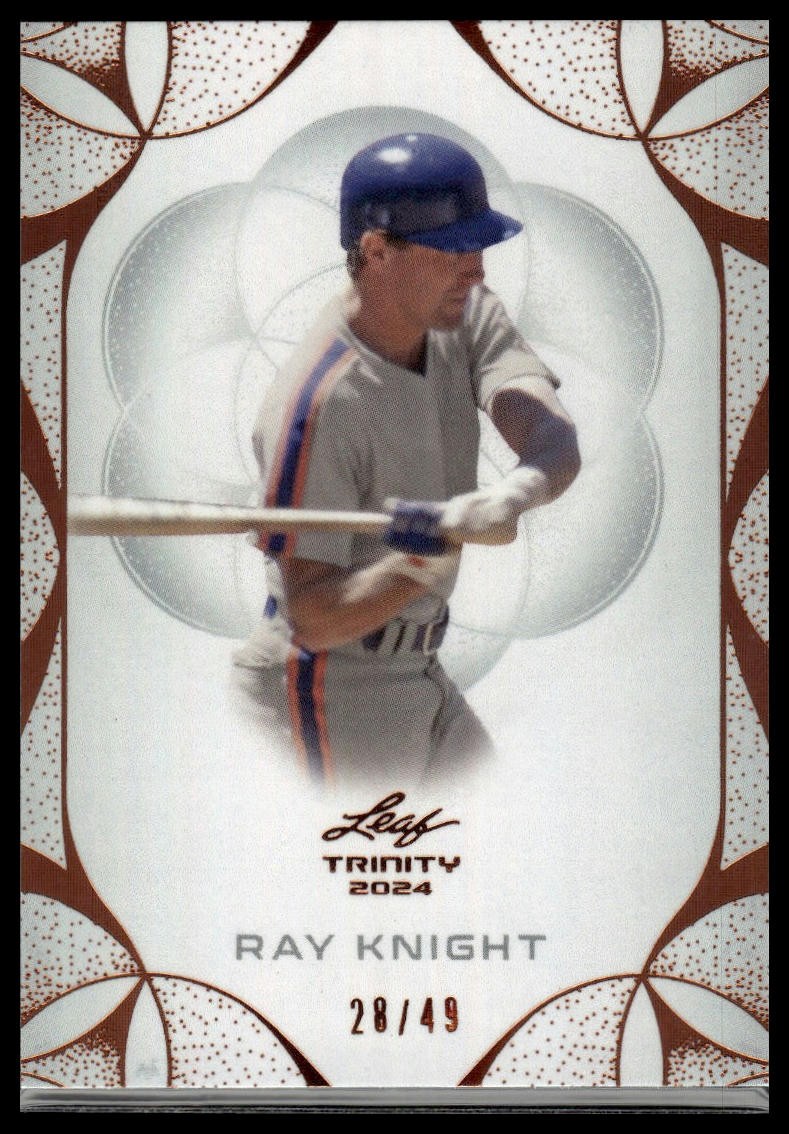 2024 Leaf Trinity #159 Ray Knight #/49 SN