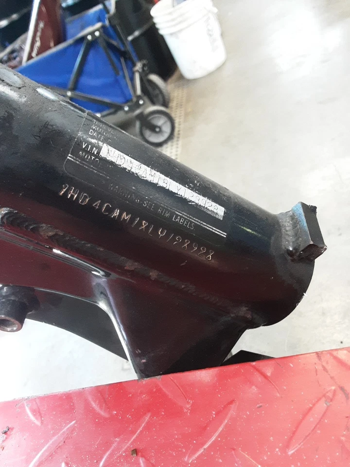 Harley-Davidson Sportster XLH 883 1990 90 88-95 cuadro principal chasis CLN T1TL3 Foto 2 de 4