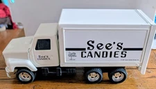 Vintage ERTL Die Cast 1987 SEE’S CANDIES International Truck  10" Long
