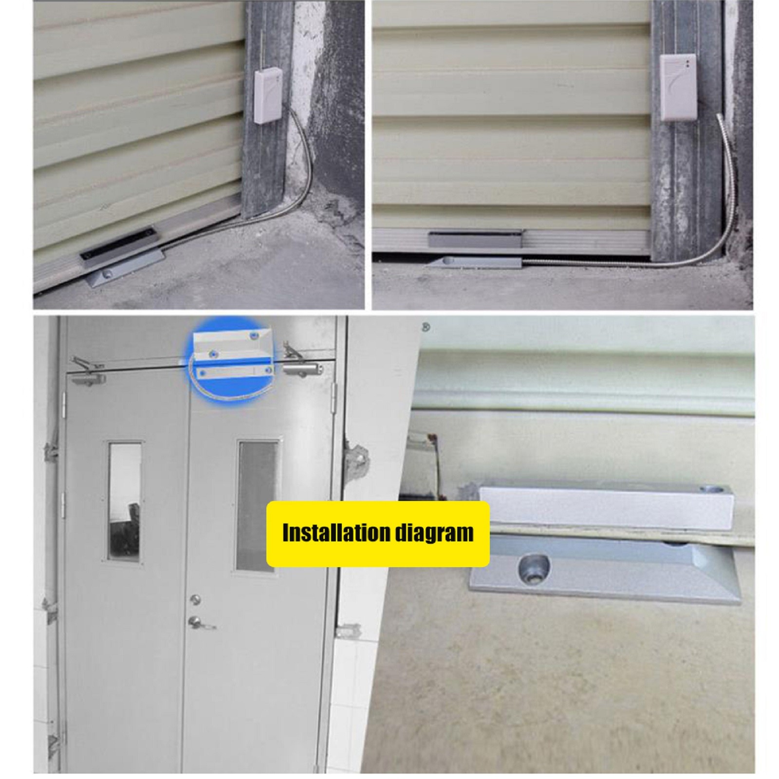 433mhz Wireless Rolling Door Sensor For Garage Gates Home Security Alarm System