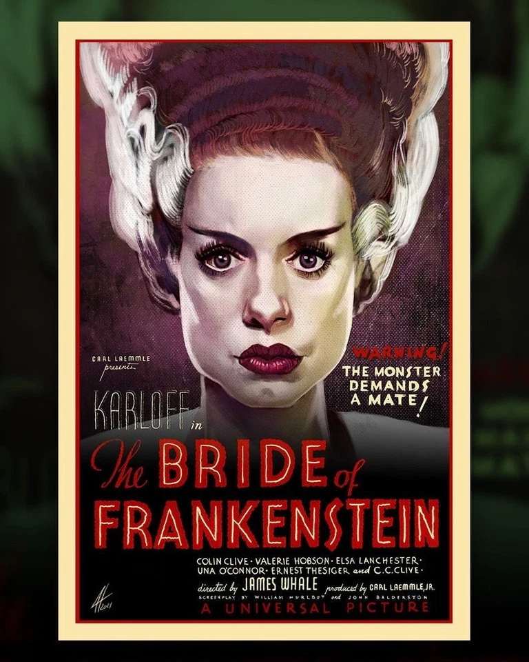 Universal Monsters Poster Set – Classic Horror Movie Icons Art. Halloween Poster - Image 2 of 4