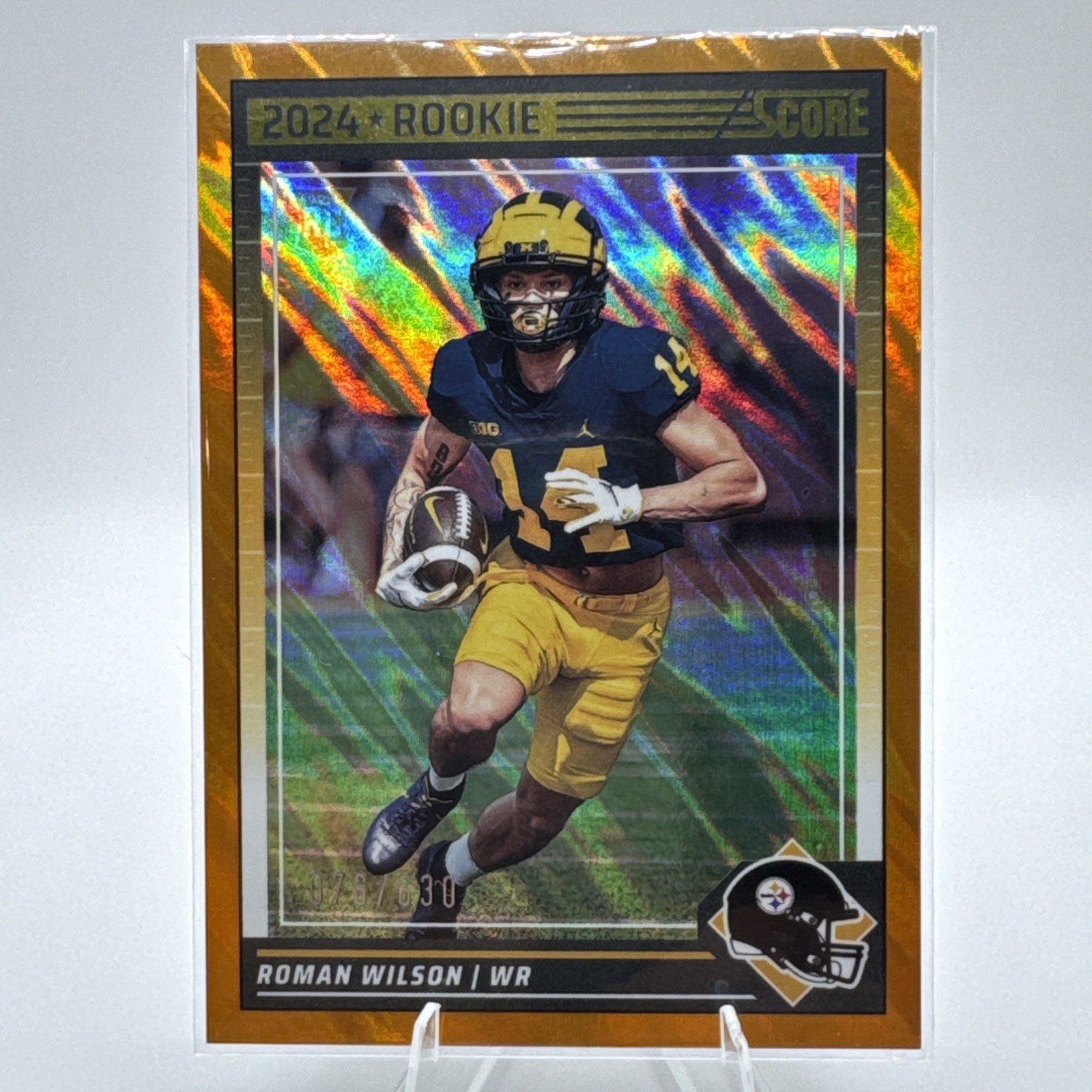 2024 Score - Rookies Roman Wilson #360 Lava 76/630 (RC) Steelers