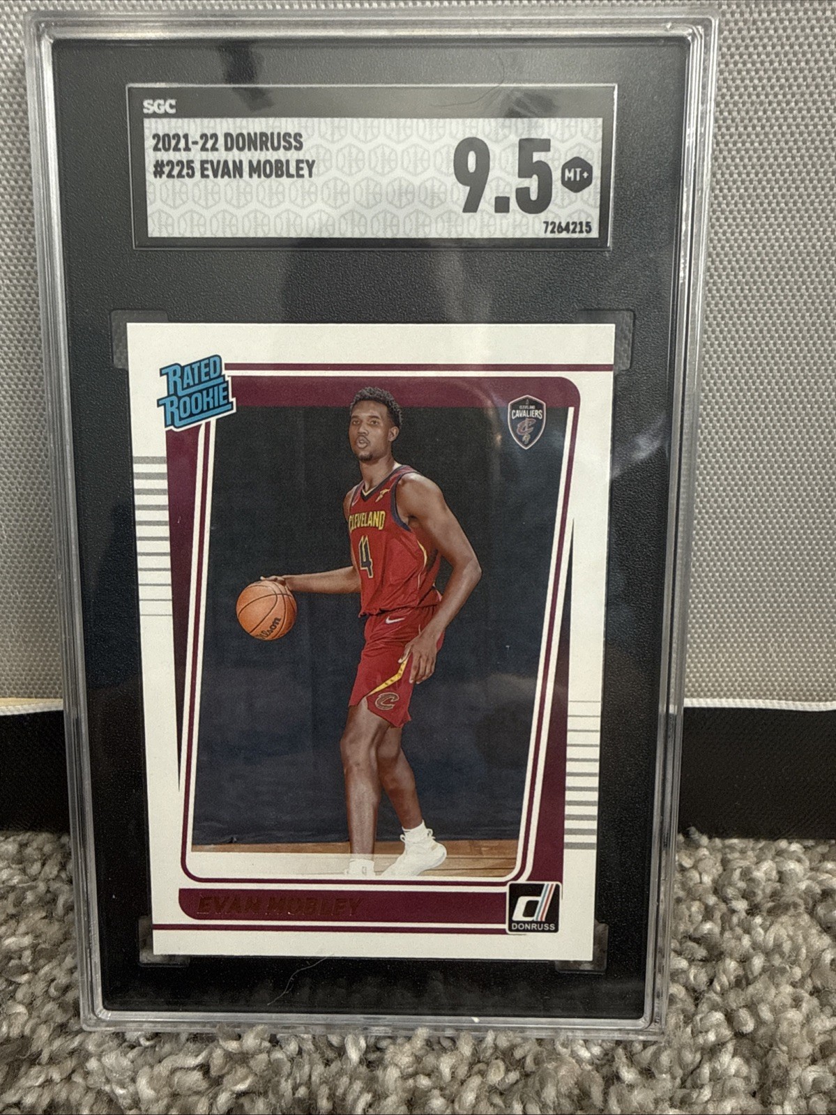 2021-22 Panini Donruss EVAN MOBLEY Base Rookie Card #225 Mint 9.5