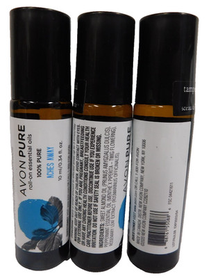 Avon Pure Aches Away 100% Pure Roll On Essential Oils 10ml- 3 Pack