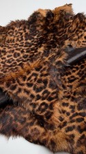 Leopard Print Hair On Calf Hide Genuine Leather Craft Bag Making Upholstery