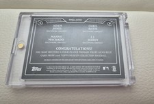 Topps Museum Collection- Orioles Quad Relic-Game Used- Machado Jones Davis Hardy