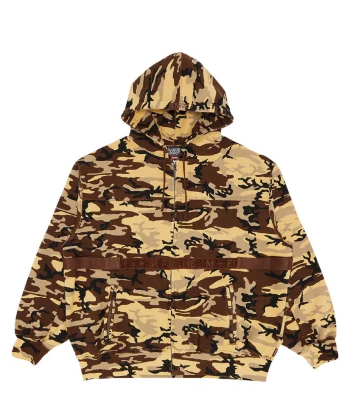 Sweat camouflage à capuche zippé Supreme Marithé François Girbaud taille XL neuf dans sa boîte