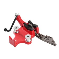 5" Pipe Chain Vise 1/8"-5" Cast Iron Bench Clamp Holder Tool