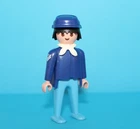 Playmobil Vintage Western Fort Soldier Man Figure in Blue Jacket