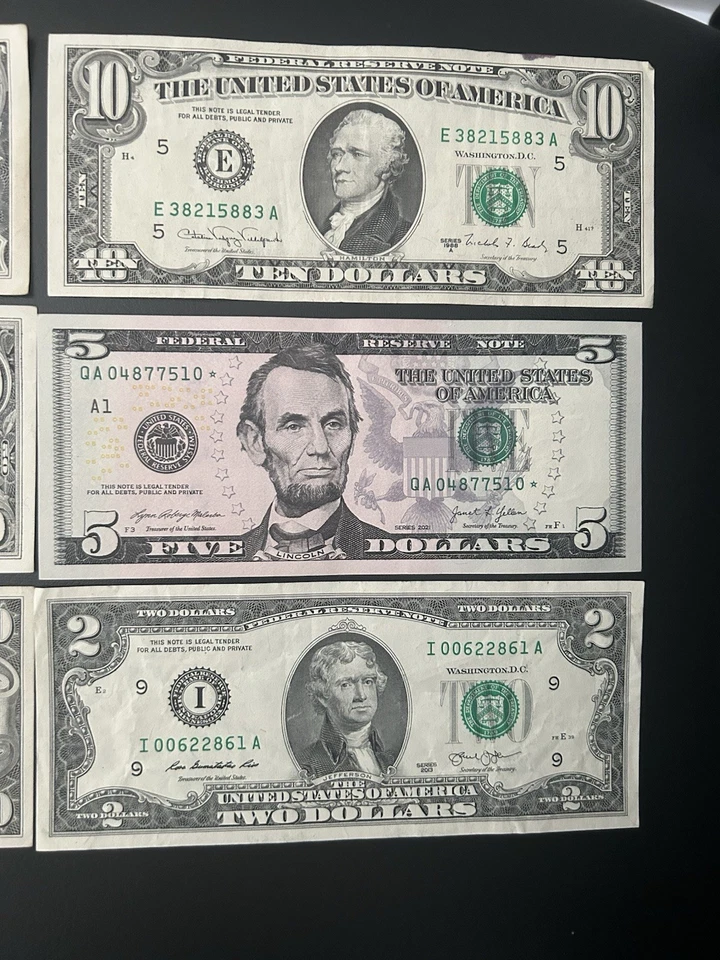 $100 / $50 / $20 / $10 / $5* & $2 DOLLAR OLD STYLE SMALL FACE BILLS  GREAT SHAPE - Image 3 of 4