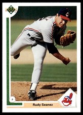 1991 UPPER DECK BASEBALL CARD RUDY SEANEZ #358 TEXAS RANGERS 6749