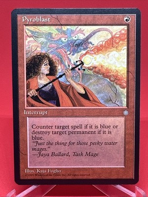 Magic: The Gathering Pyroblast Ice Age Red Interrupt 1995 MINT PACK FRESH