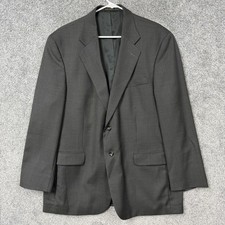 Stafford Sport Coat Mens 44R Gray Check Wool Blazer Two Button Business Classic