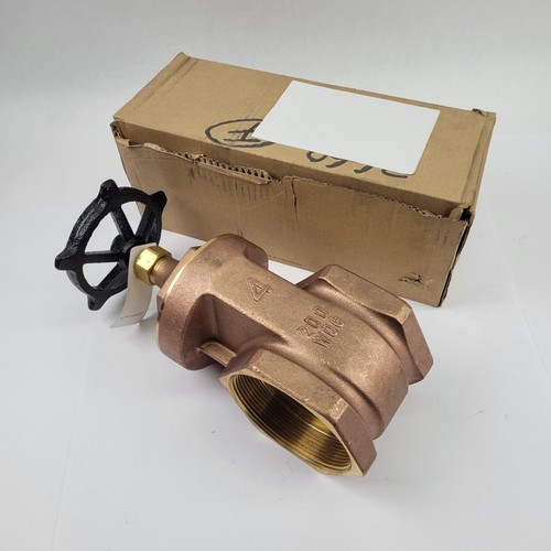 Smith Cooper 171 8501T Gate Valve, 4", Brass - NEW