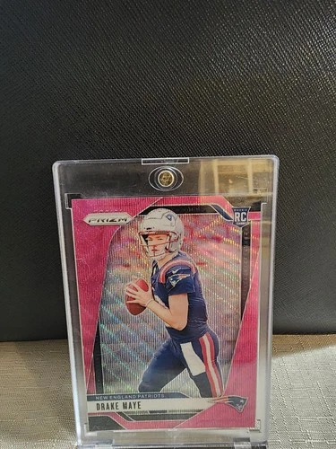 2024 Panini Prizm - Rookies Drake Maye #329 Pink Wave Prizm (RC)