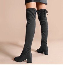 NIB DREAM PAIRSLaurence Chunky Heel Thigh Hig...