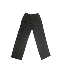 Vintage Liz Claiborne LizSport Pants Womens 6 Black Linen Pleated Straight Leg