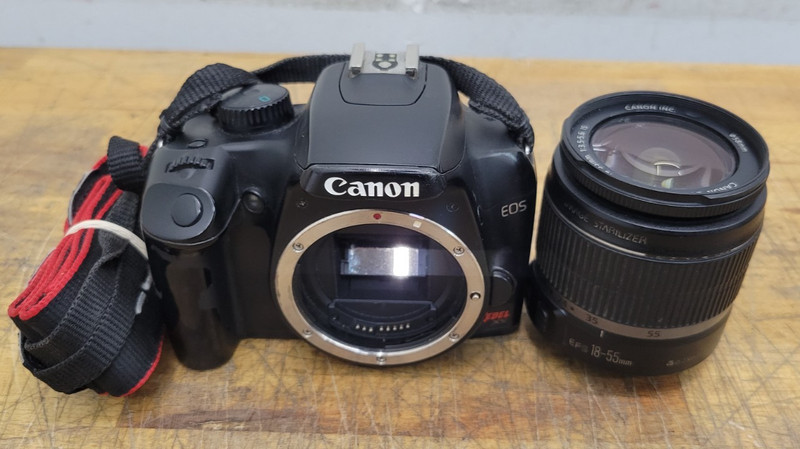 Canon EOS Rebel XS DS126191 1000D Camera W/EF-S 18-55MM 1:3 5-5.6 Lens - USED