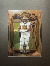 2020 Panini Select Cesar Ruiz Rookie Premier Level #191 New Orleans Saints RC