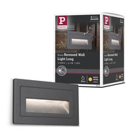LED AußEnwandleuchte Long IP44 Eckig 103X62 Mm 3000K 4W 30Lm 230V Anthrazit Alum