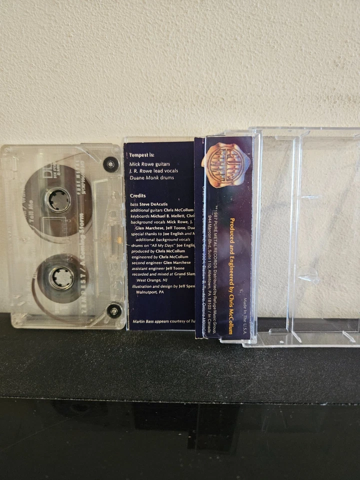 TEMPEST A Coming Storm 1987 CASSETTE TAPE CHRISTIAN METAL HARD ROCK PURE METAL - Image 2 of 4